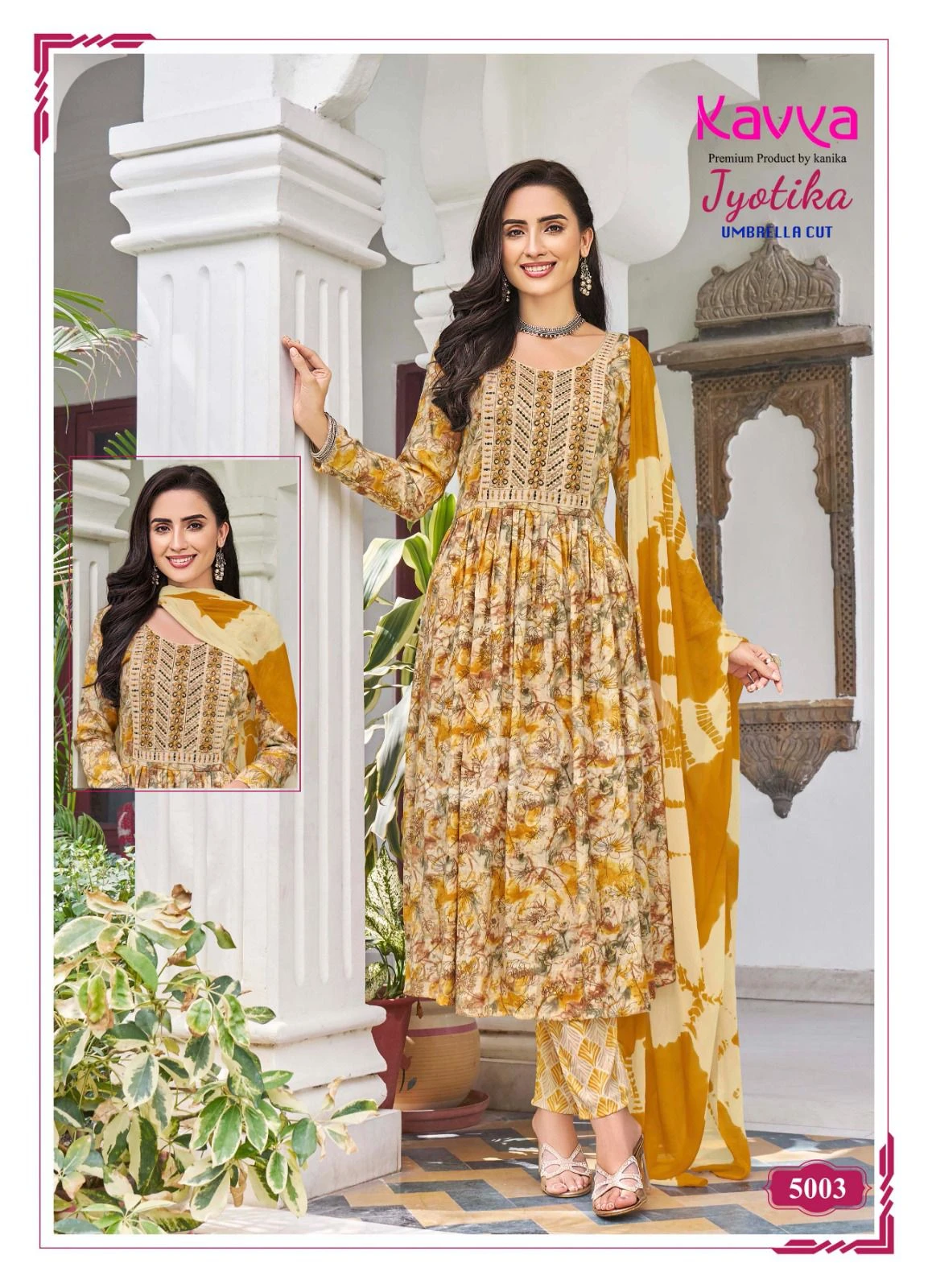 Kavya Jyotika Vol 5 Capsule Foil Print Wholesale Readymade Salwar Suit Catalog — Wholesale Readymade Suit, Kavya wholesale from Surat - Gallery Image 4